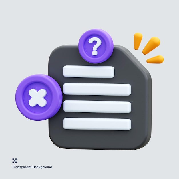 File not found 3d icon