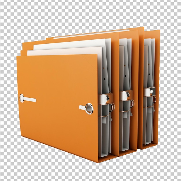 File holder and document storage binder png on white background