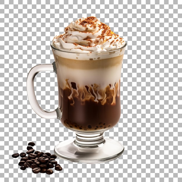 PSD filiżanka kawy z kawą w niej