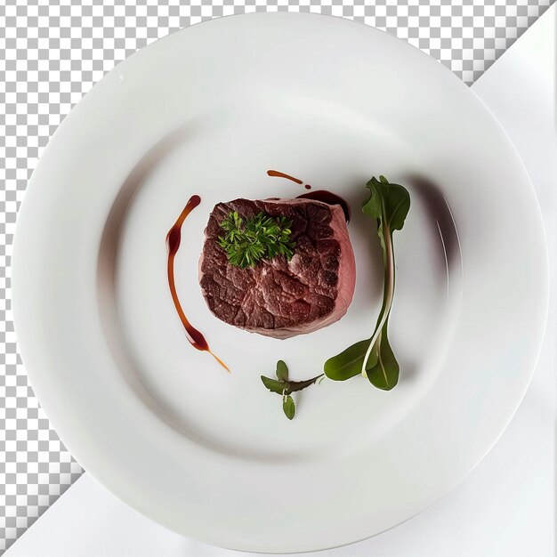 PSD fillet mignon met doorzichtig achtergronddetail