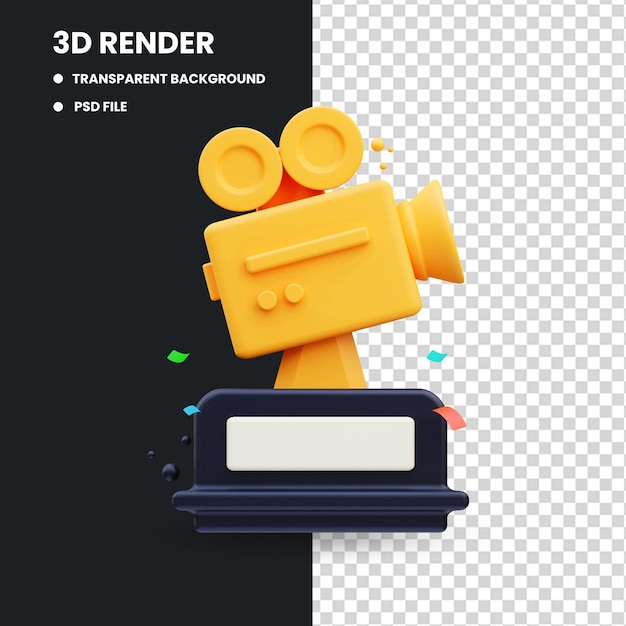 映画選手権カップ 3 d イラスト 3 d レンダリング