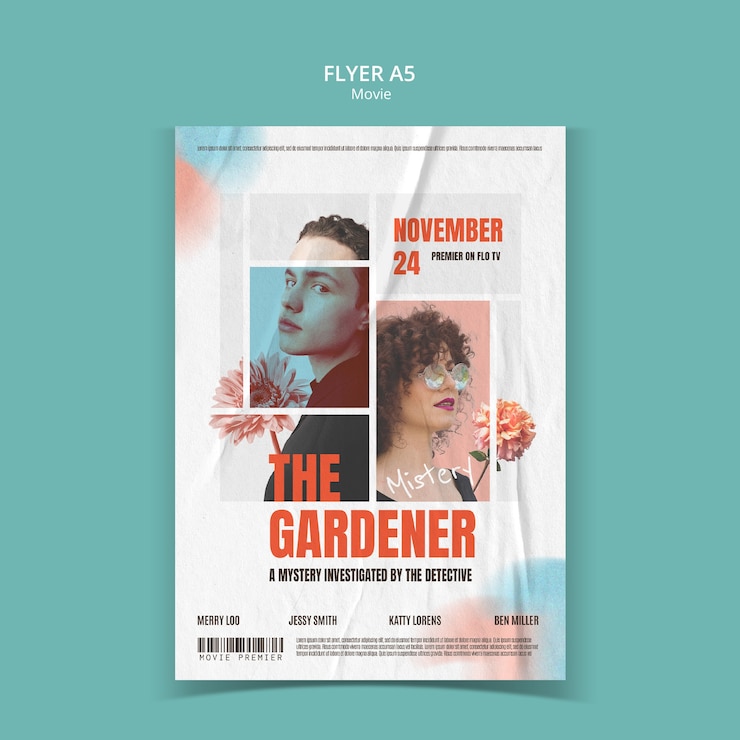 PSD film flyer sjabloonontwerp