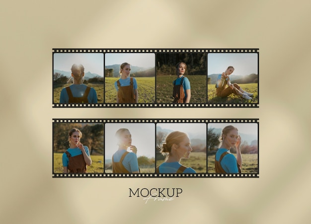 PSD film mock-up design for retro camera