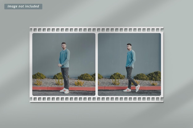 Film strip photo mockup