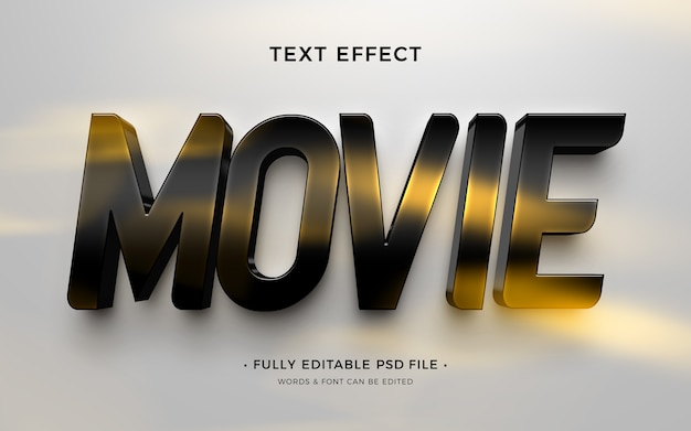 PSD filmteksteffect