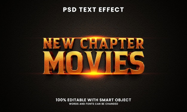 Filmy Szablon Efektu Tekstowego W Stylu 3d