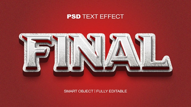 PSD final text effect