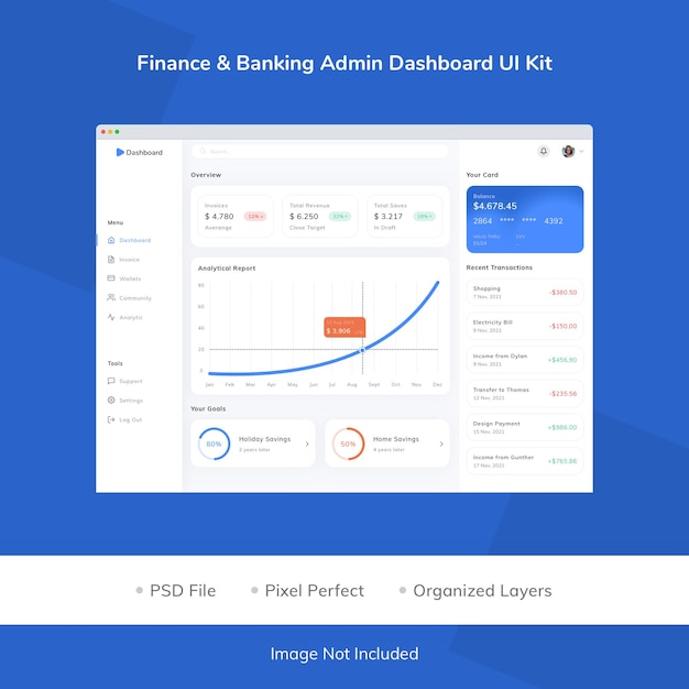 Finance Banking Admin Dashboard UI Kit