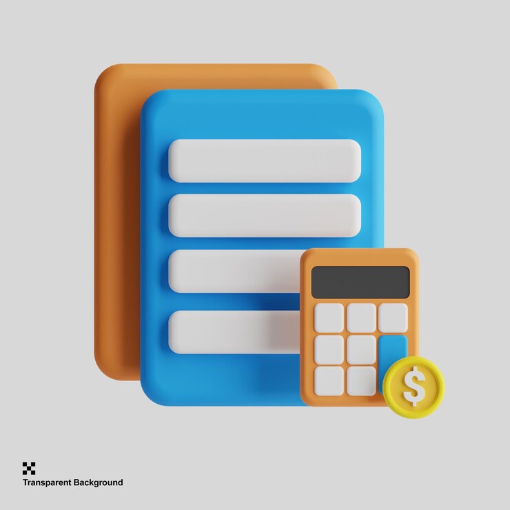 PSD finansal 3d render illüstrasyonu