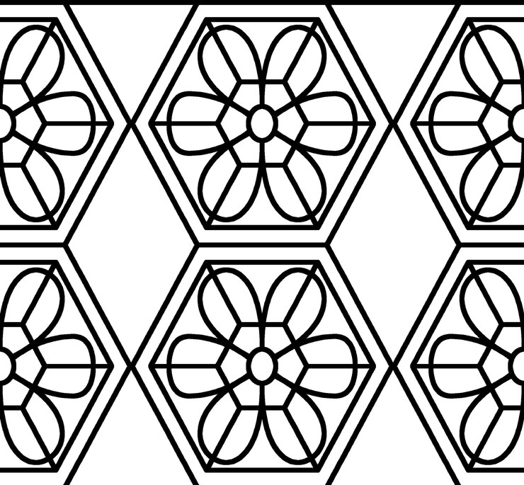 PSD fine line work with flower