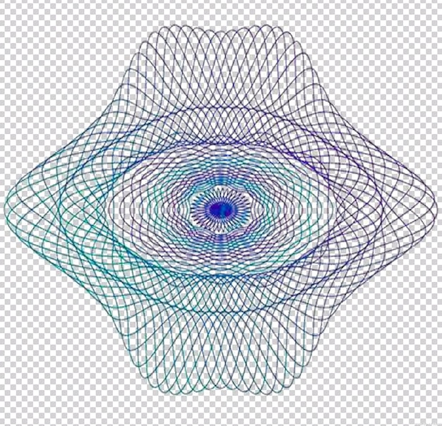 PSD 透明な背景に隔離された細いセキュリティパターン