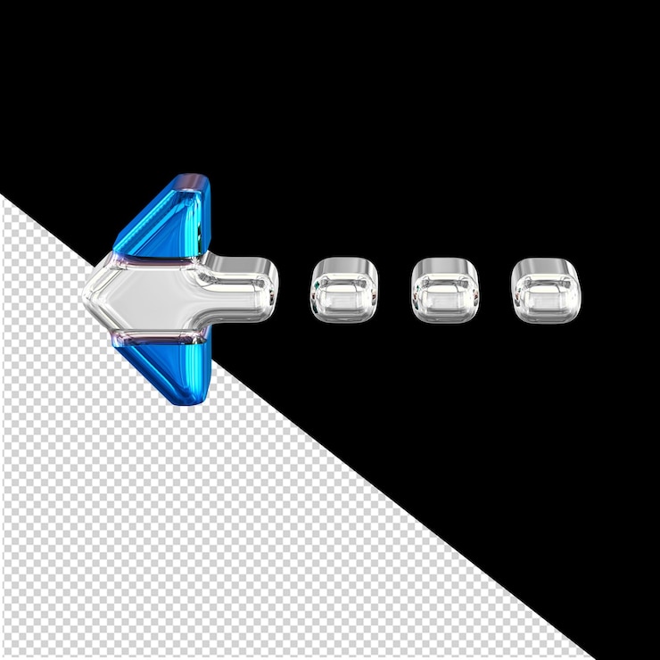 PSD fine silver arrow