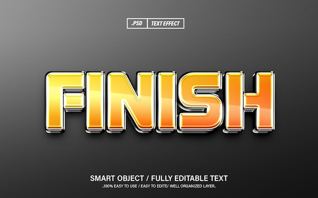 Finish Editable PSD Text Effect