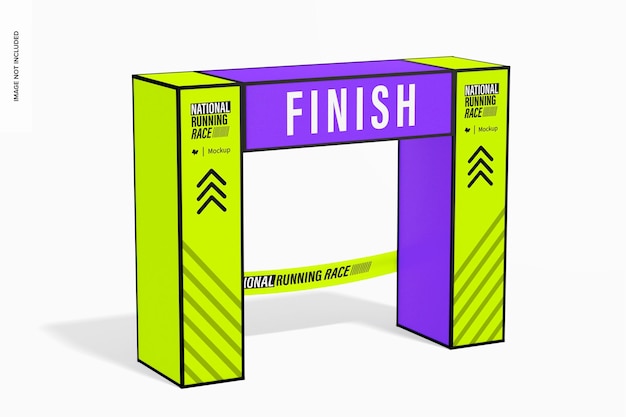 PSD finish line arch mockup