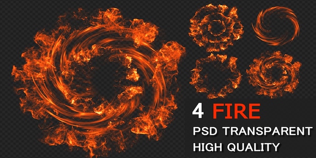 Fire Explode Pack Design Isolated