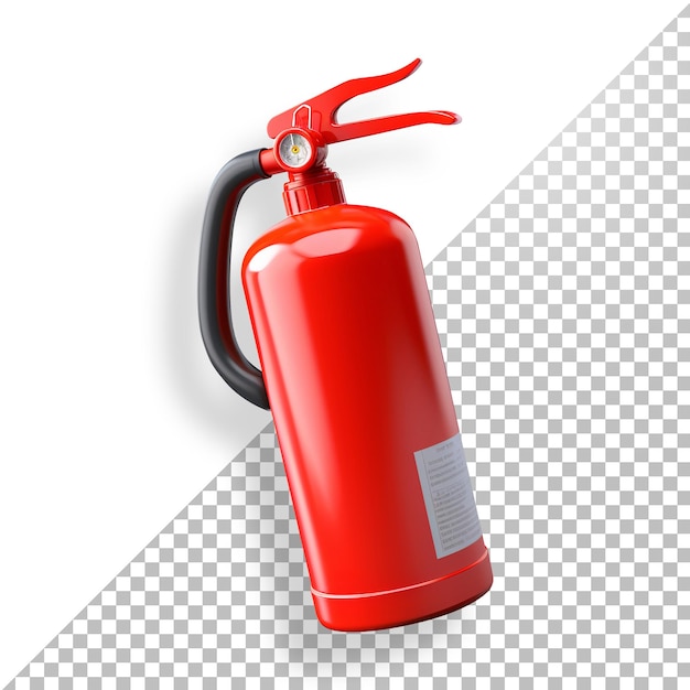 Fire extinguisher 3d without background