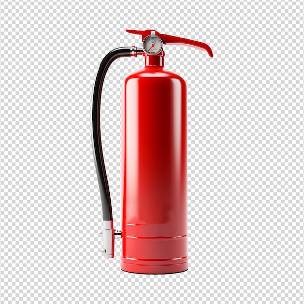 Fire extinguisher isolated on transparent background