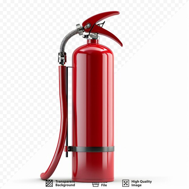 PSD fire extinguisher isolated on white isolated background