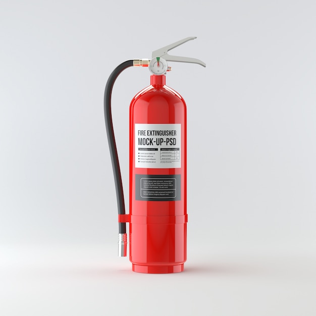 Fire extinguisher mockup