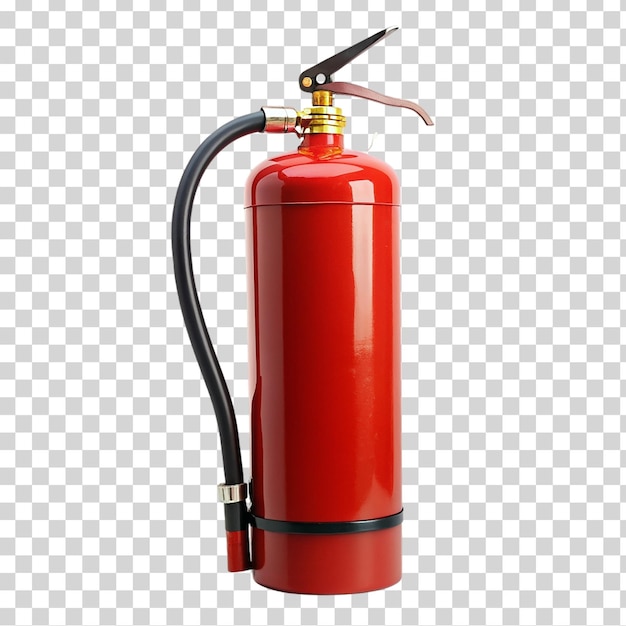 PSD fire extinguisher with p on transparent background