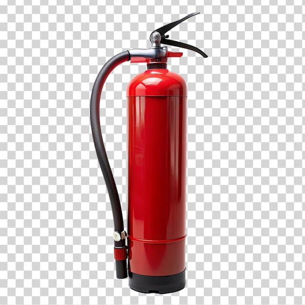 PSD fire extinguisher with p on transparent background