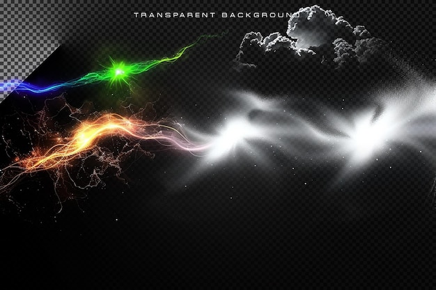 PSD fire flame vfx special effect on transparent background