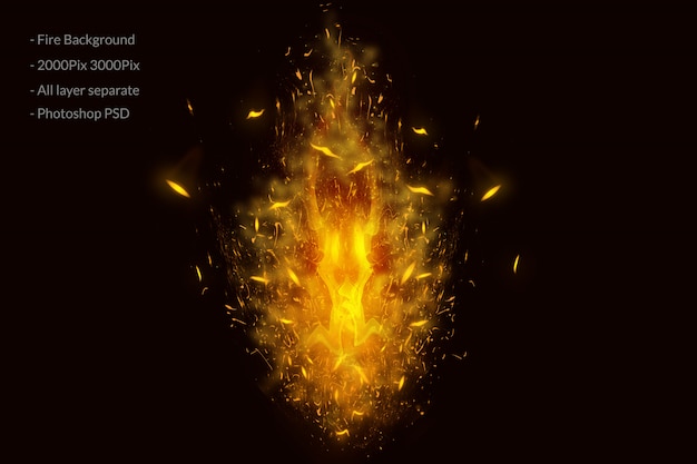 Fire flames background