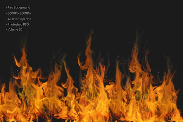 Fire flames background