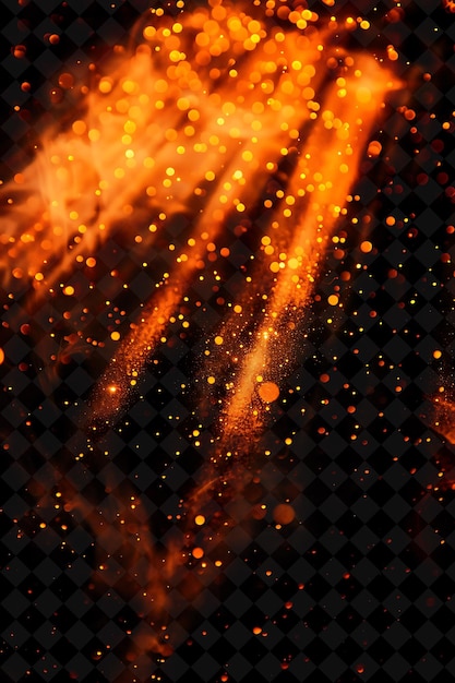 PSD fire flames on a black background