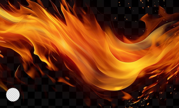 PSD fire flames on a transparent background