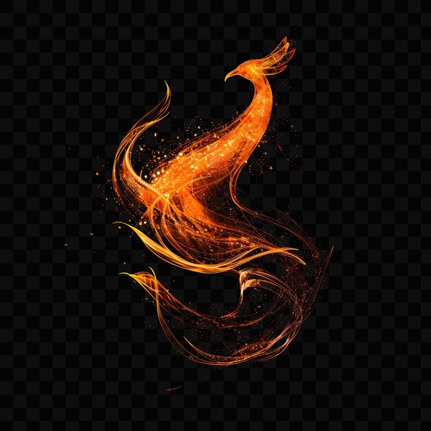 PSD fire flames with a fire on a black background