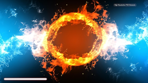 fire and ice concept design with spark