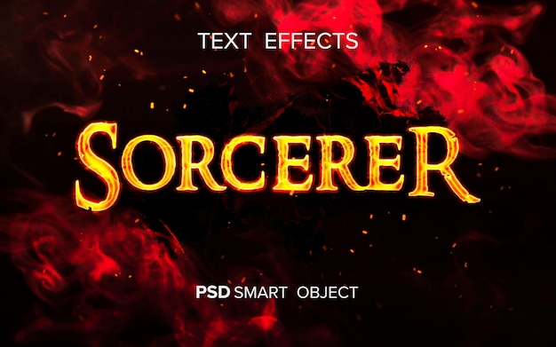 Fire inspired text effect