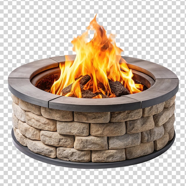 Fire pit isolated on transparent background