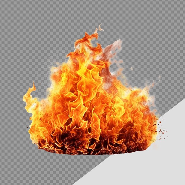 PSD fire png isolated on transparent background