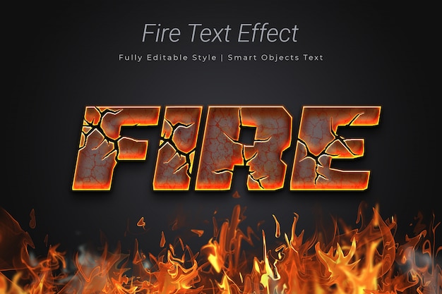 Fire text effect