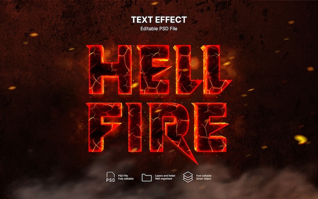 PSD fire text effect