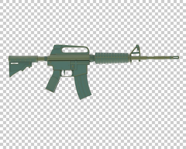 PSD firearm isolated on transparent background 3d rendering illustration