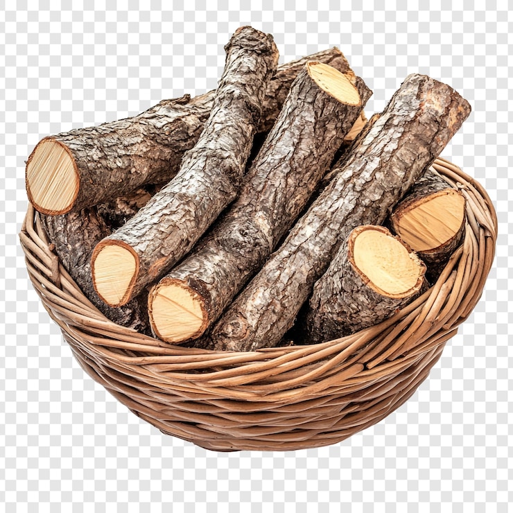 PSD firewood in a basket