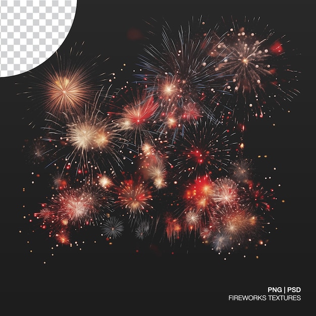 PSD fireworks are transparent