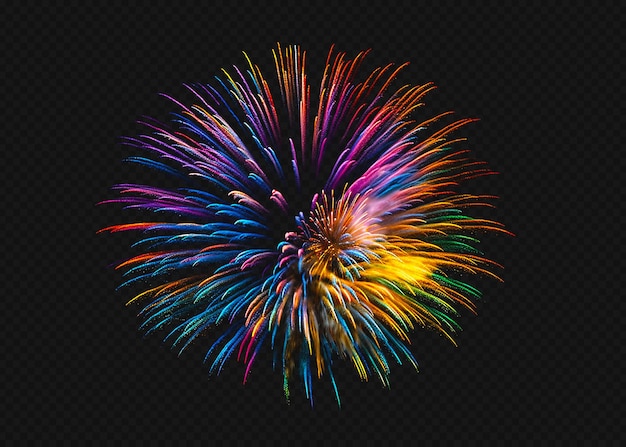 Fireworks isolated transparency background