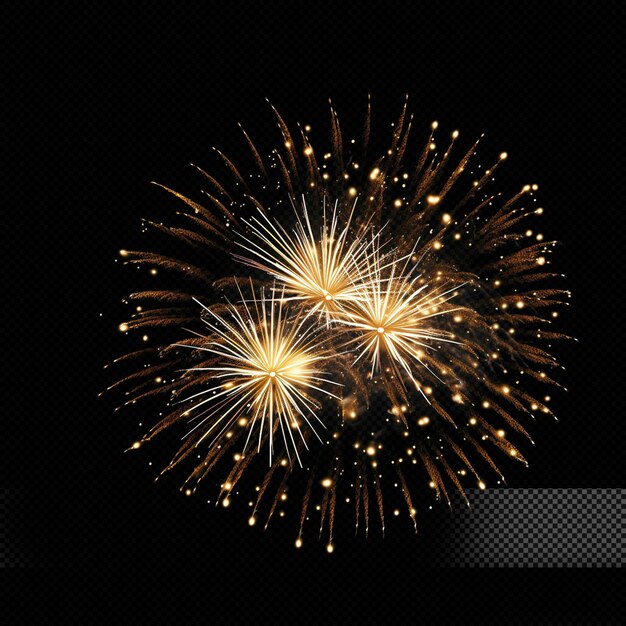 PSD fireworks light effect transparent background