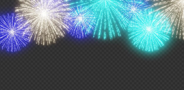 PSD fireworks overlay effect transparent