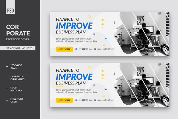 PSD firmowa okładka na facebook