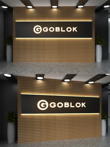 firmy 3d logo sklepu makieta wyświetlacza salonu