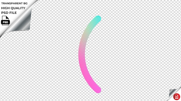 PSD firrbracketround vector icon rainbow colorful psd transparente