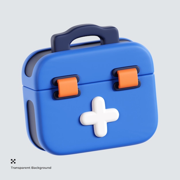 First aid kit 3d icon