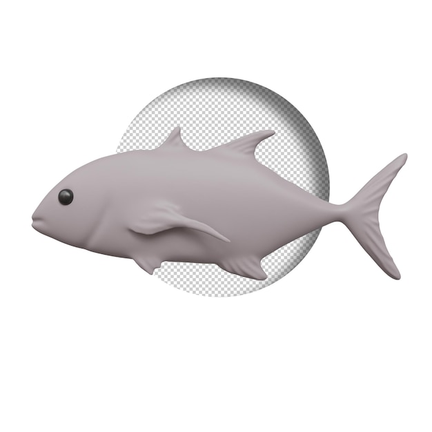 PSD rendering 3d di pesce