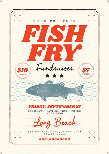 fish fry flyer template