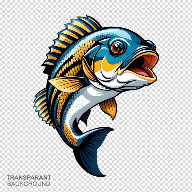 PSD a fish head with a fish on it